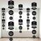Big Dot of Happiness Mr. and Mrs. - Black and White Wedding or Bridal Shower DIY Dangler Backdrop - Hanging Vertical Decorations - 30 Pieces